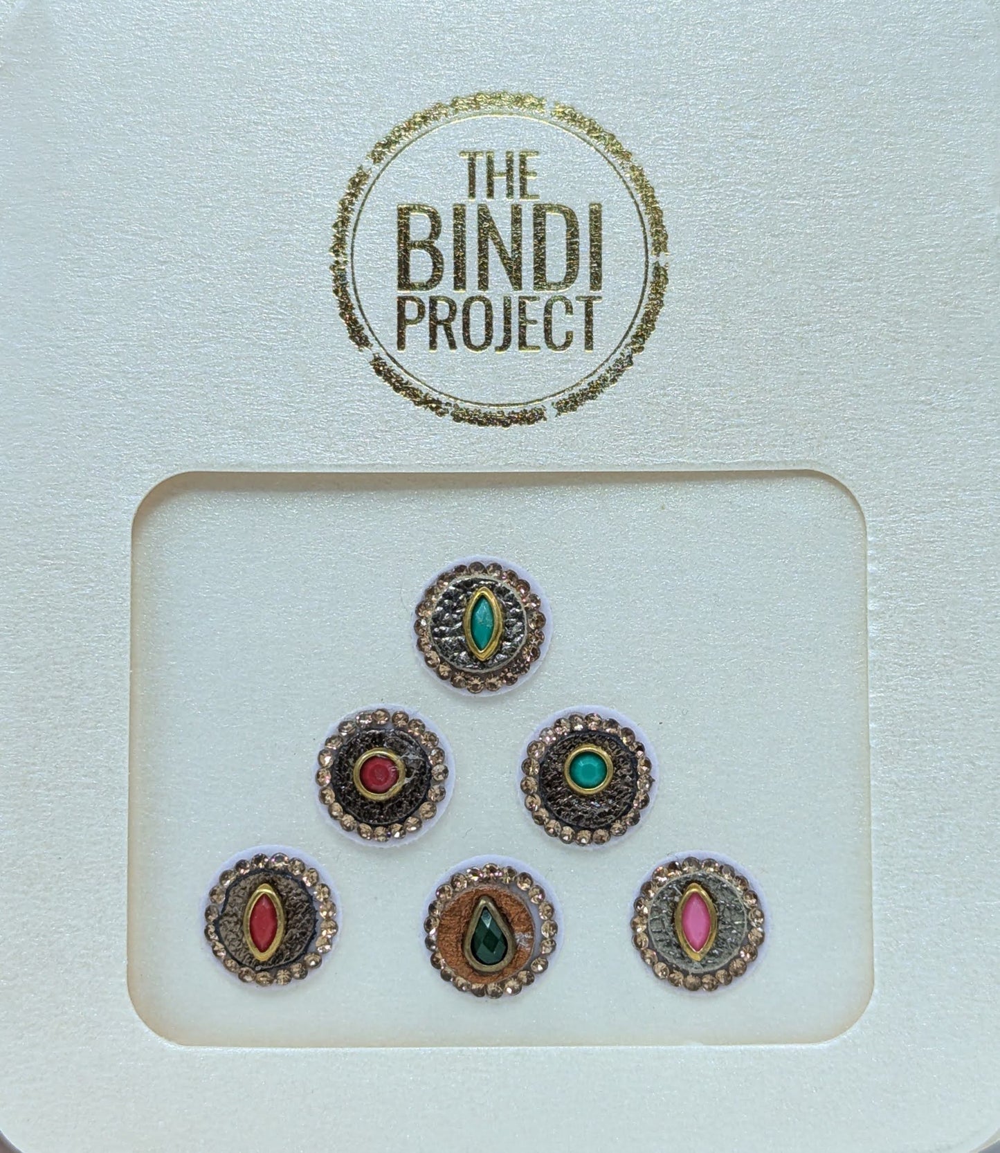 GAIA GLAM M — Eco-Luxe. ( 6-Piece Artisanal Bindi Set)