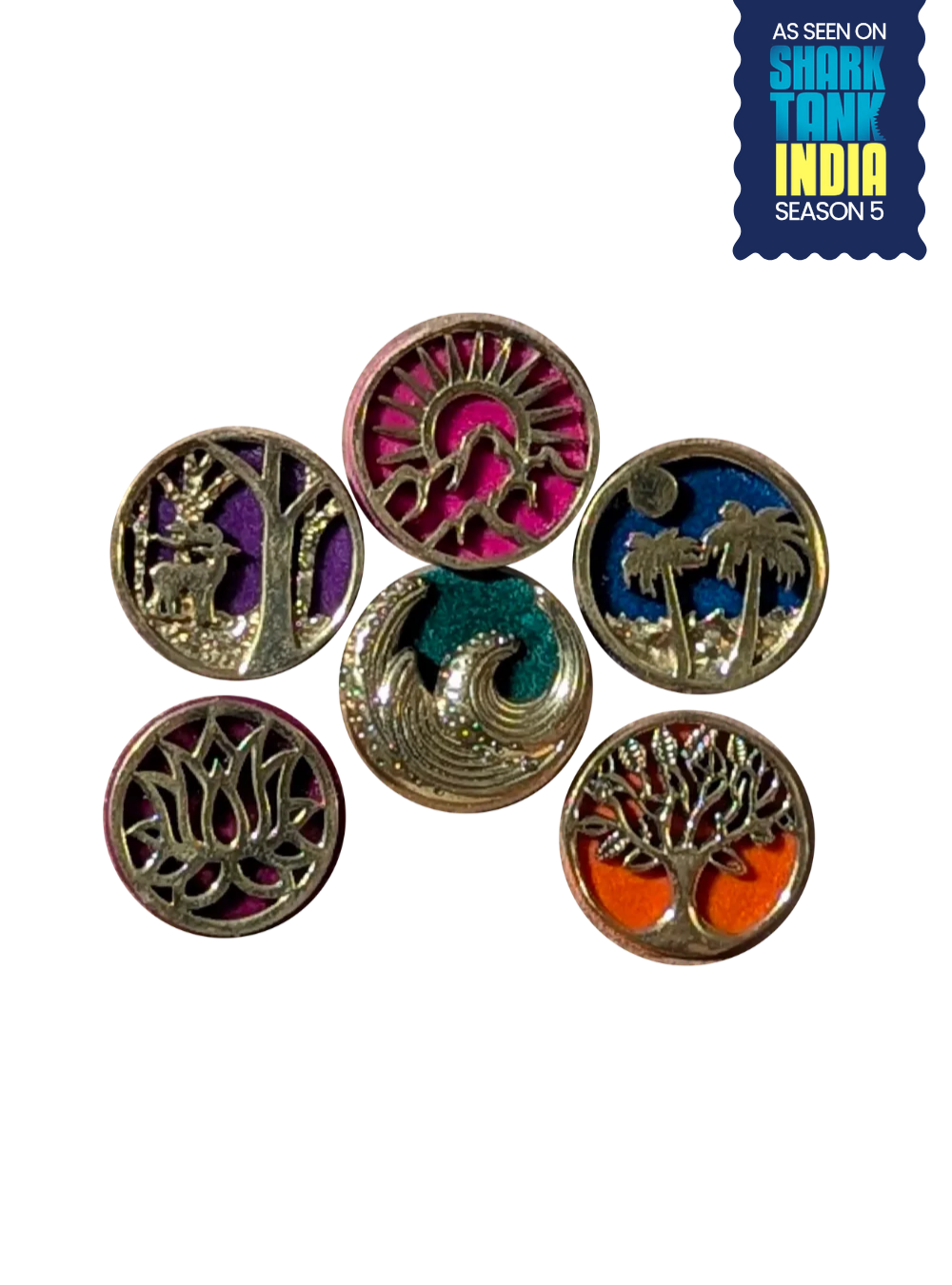 KAMAKHYA — Sacred Geometry (18mm, 6pc set)