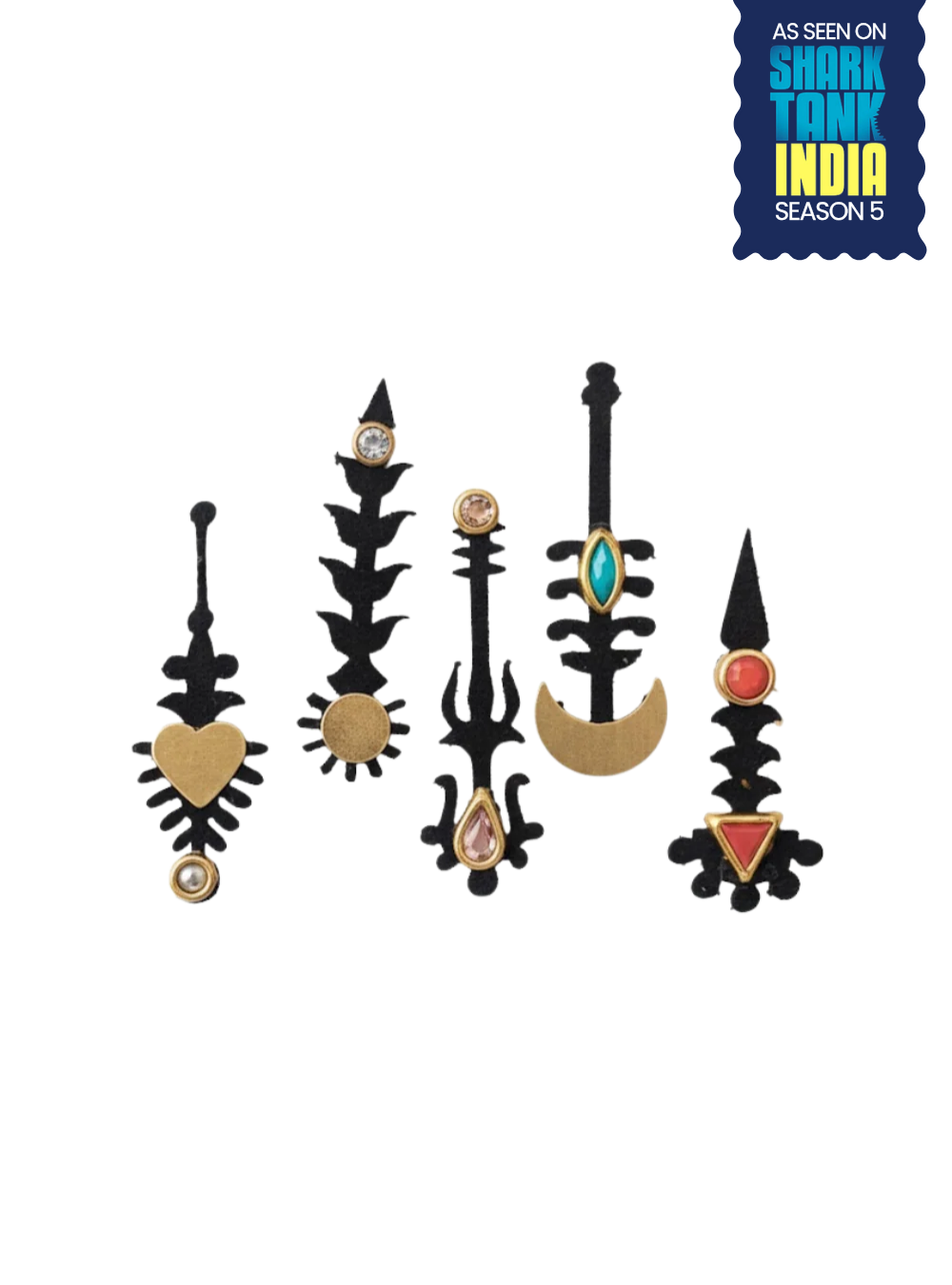 KALI — (18mm, 5pc set)Limited Edition XL Bindi Set