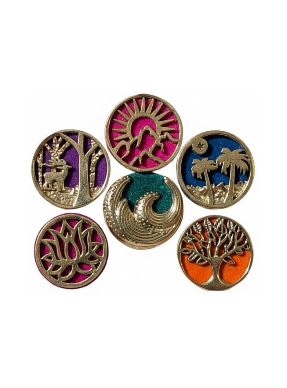 KAMAKHYA — Sacred Geometry (18mm, 6pc set)