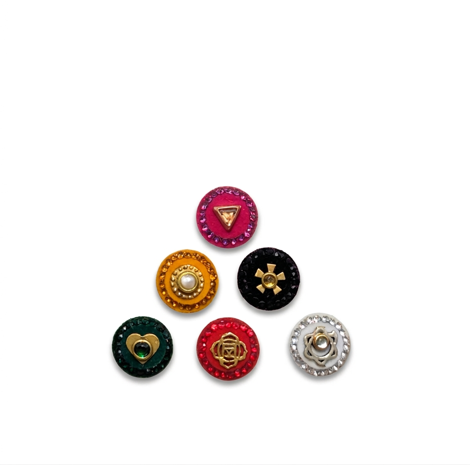 DEVYANI — Jewel Halo Set (12mm,6pc set)