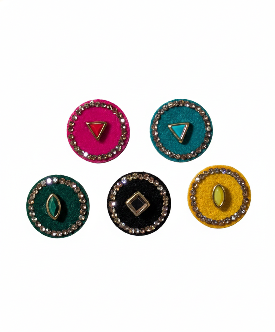 DEVYANI L — Jewel Halo Set (16mm, 5pc set)