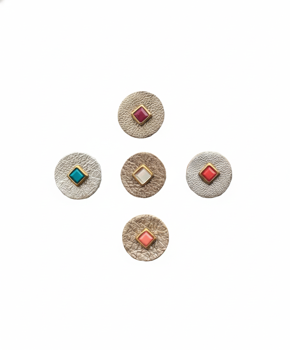 GAIA M (14mm, 5pc Artisanal Bindi Set)