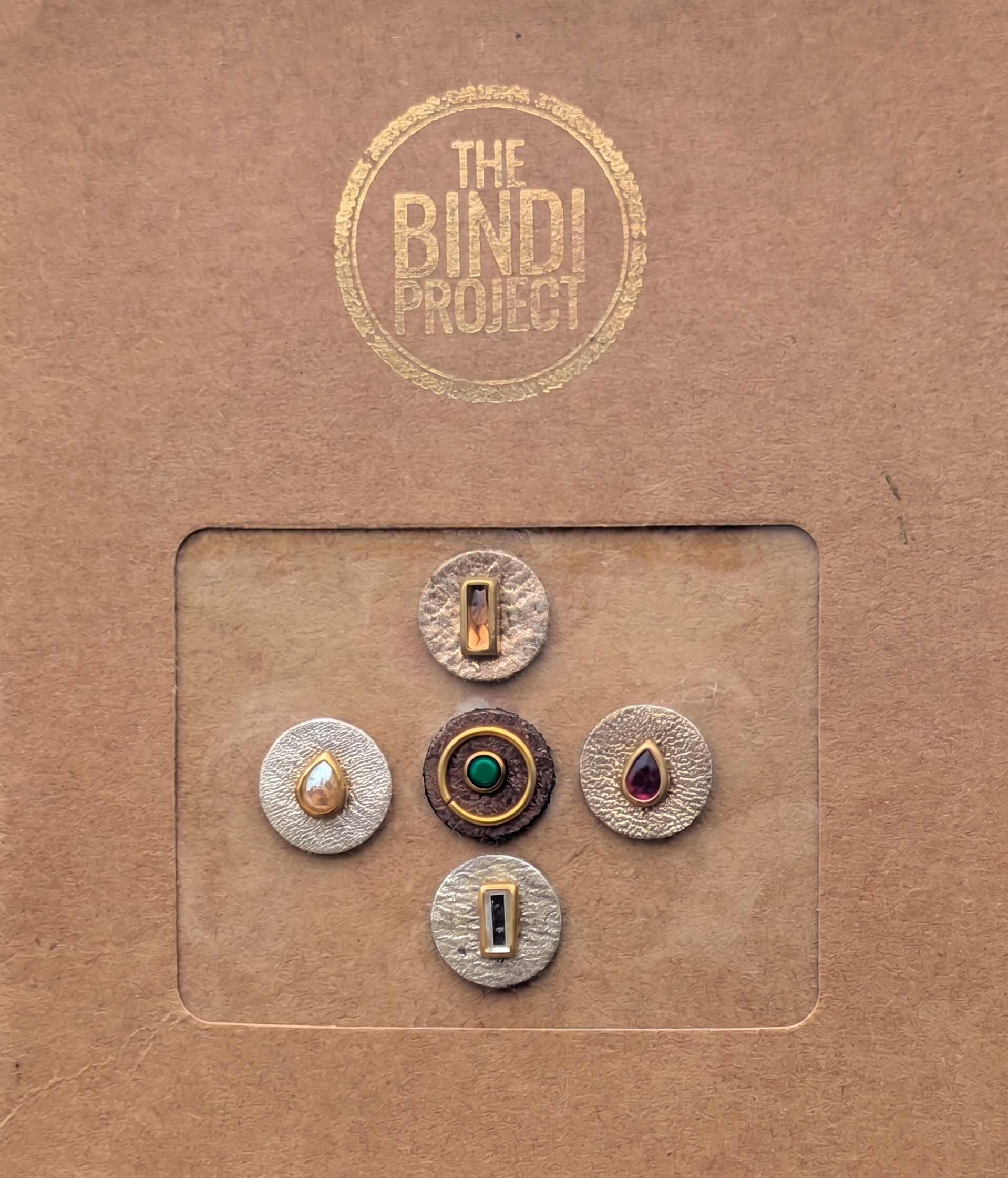 GAIA M (14mm, 5pc Artisanal Bindi Set)