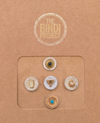 GAIA M (14mm, 5pc Artisanal Bindi Set)