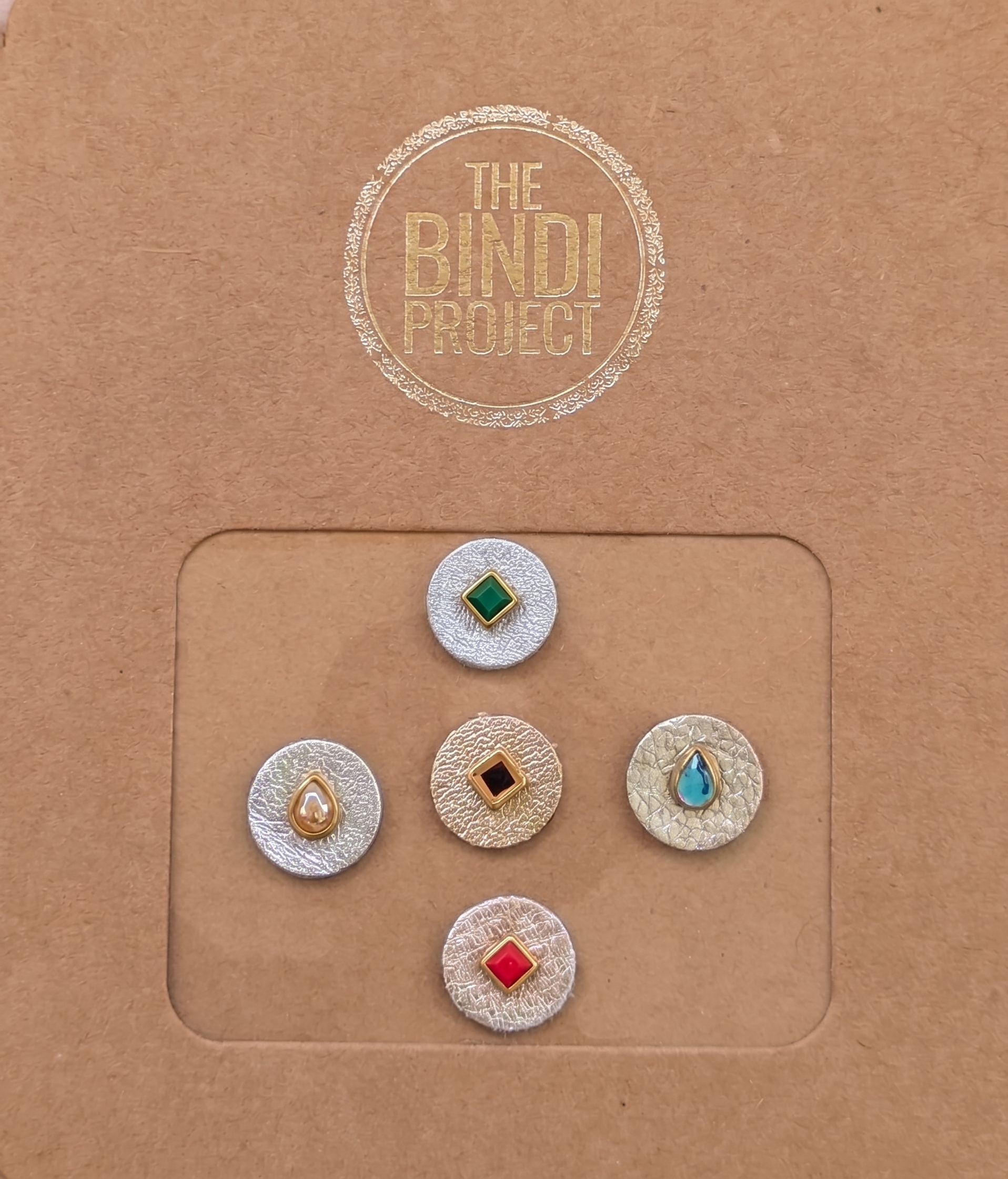 GAIA M (14mm, 5pc Artisanal Bindi Set)
