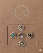 GAIA M (14mm, 5pc Artisanal Bindi Set)