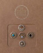 GAIA M (14mm, 5pc Artisanal Bindi Set)