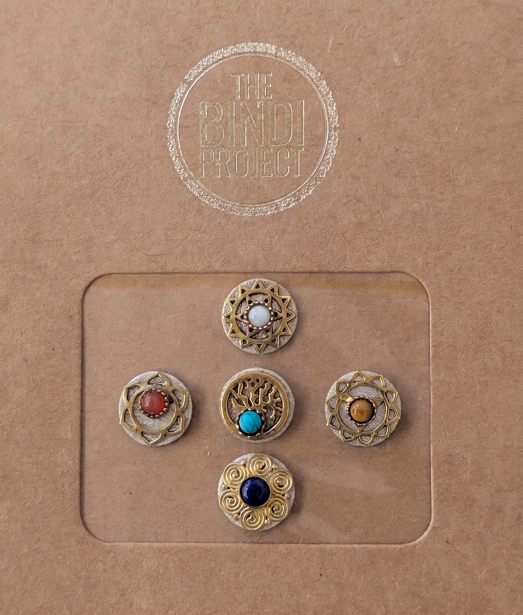 GAIA M (14mm, 5pc Artisanal Bindi Set)