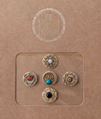 GAIA M (14mm, 5pc Artisanal Bindi Set)