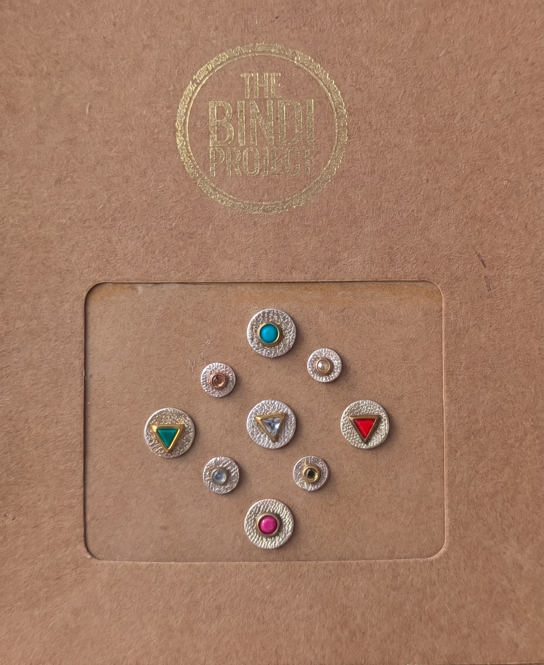 GAIA MINI (6-8mm, 9-Piece Artisanal Bindi Set)