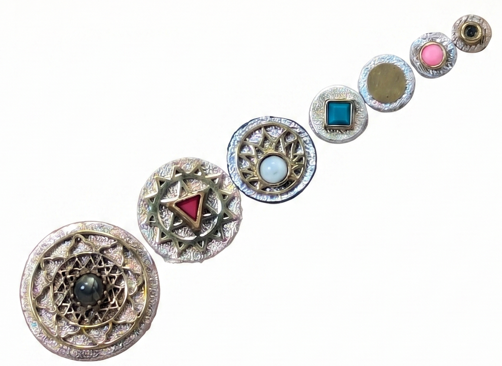 GAIA MIX – (6-18mm, 7pc Artisanal Bindi Set)
