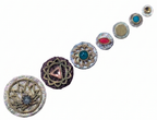 GAIA MIX – (6-18mm, 7pc Artisanal Bindi Set)