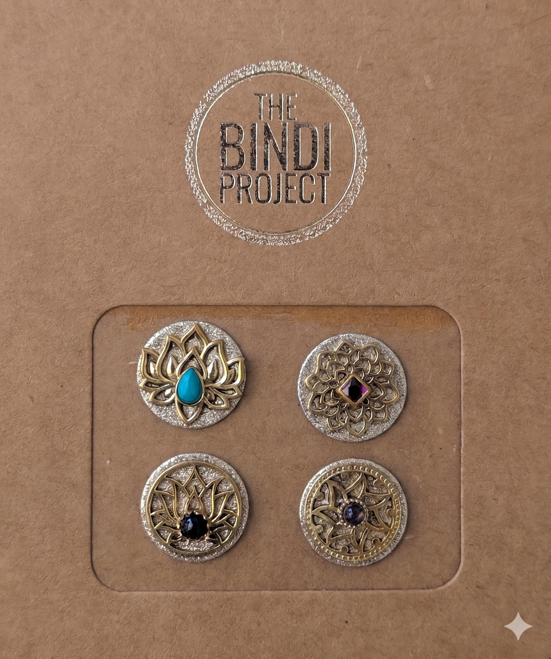 GAIA XL — COSMIC CROWN (18mm, 4pc Statement Bindi Set)