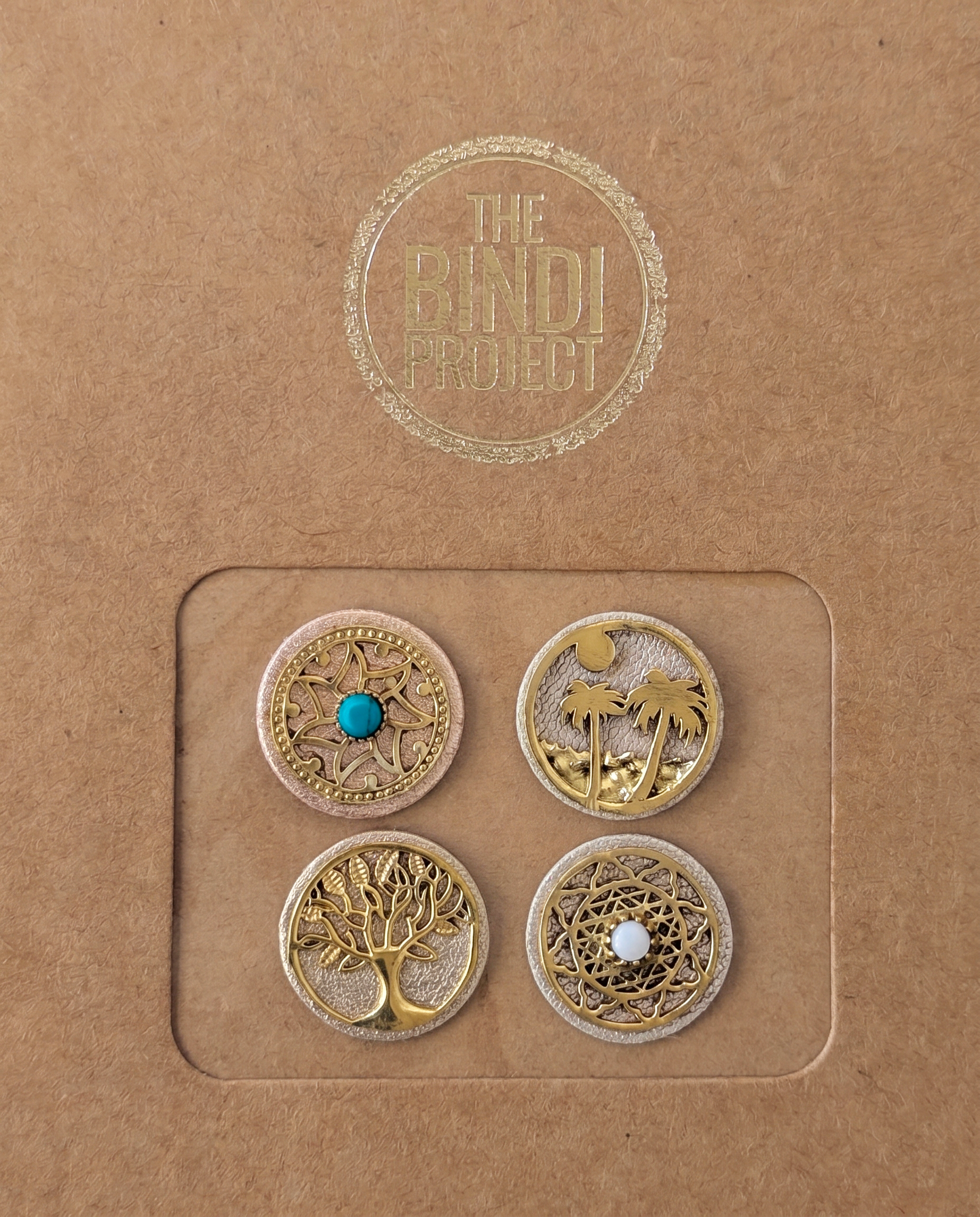GAIA XL — COSMIC CROWN (18mm, 4pc Statement Bindi Set)
