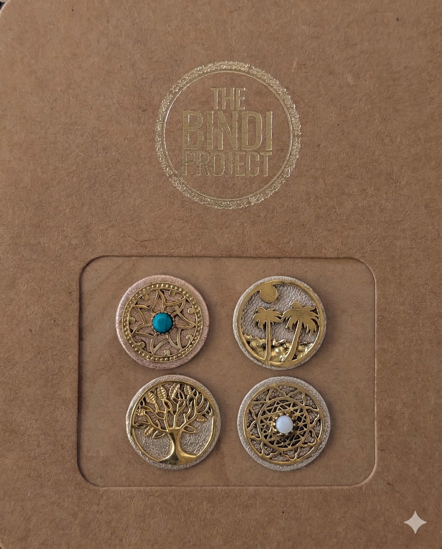 GAIA XL — COSMIC CROWN (18mm, 4pc Statement Bindi Set)
