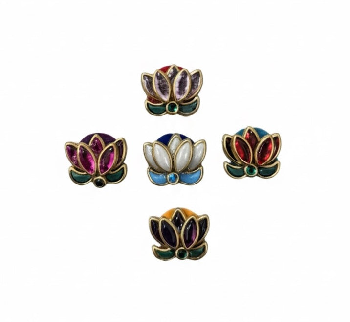 PADMA — Bloom Boldly. (18mm, 6pc Beaded Lotus Set)