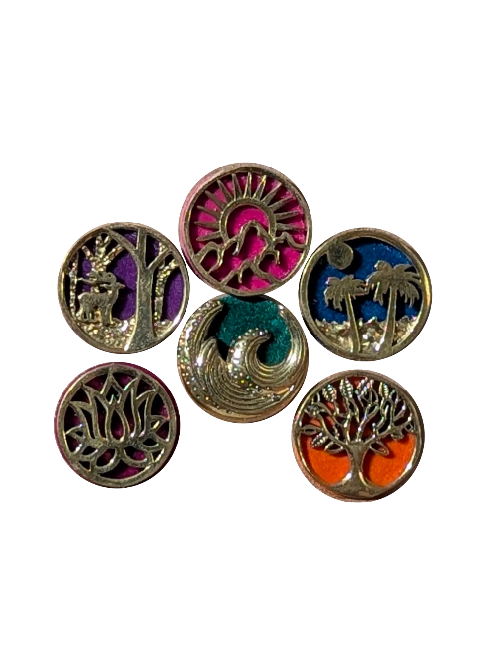 KAMAKHYA — Sacred Geometry (18mm, 6pc set)