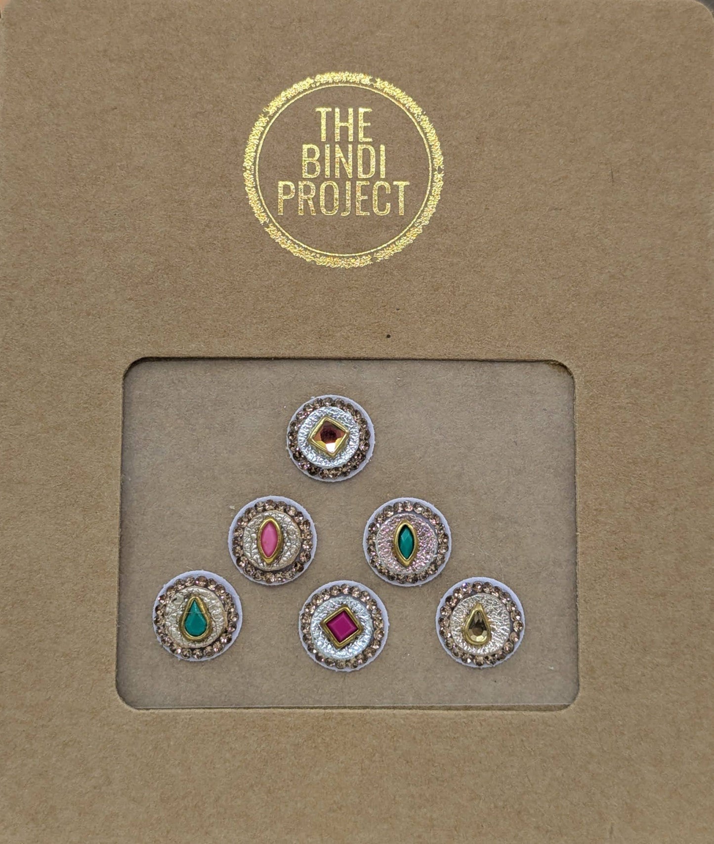 GAIA GLAM M — Eco-Luxe. ( 6-Piece Artisanal Bindi Set)