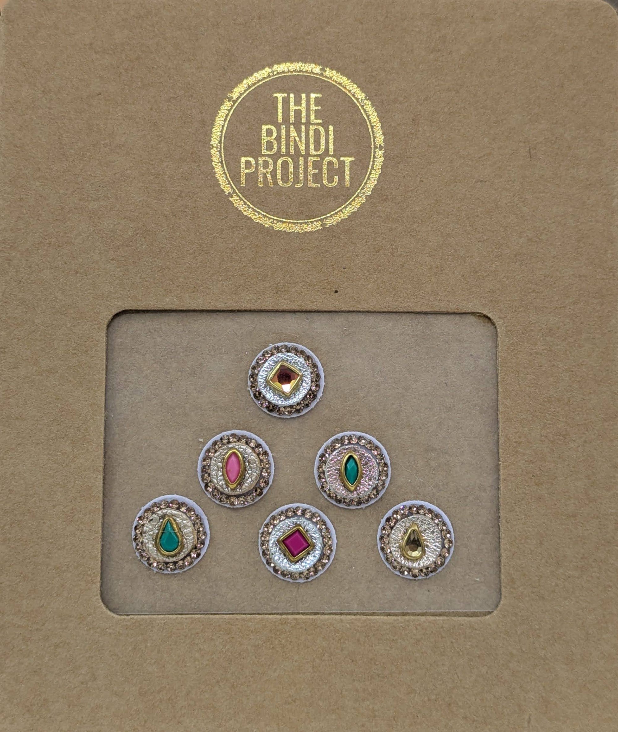 GAIA GLAM M — Eco-Luxe. ( 6-Piece Artisanal Bindi Set)