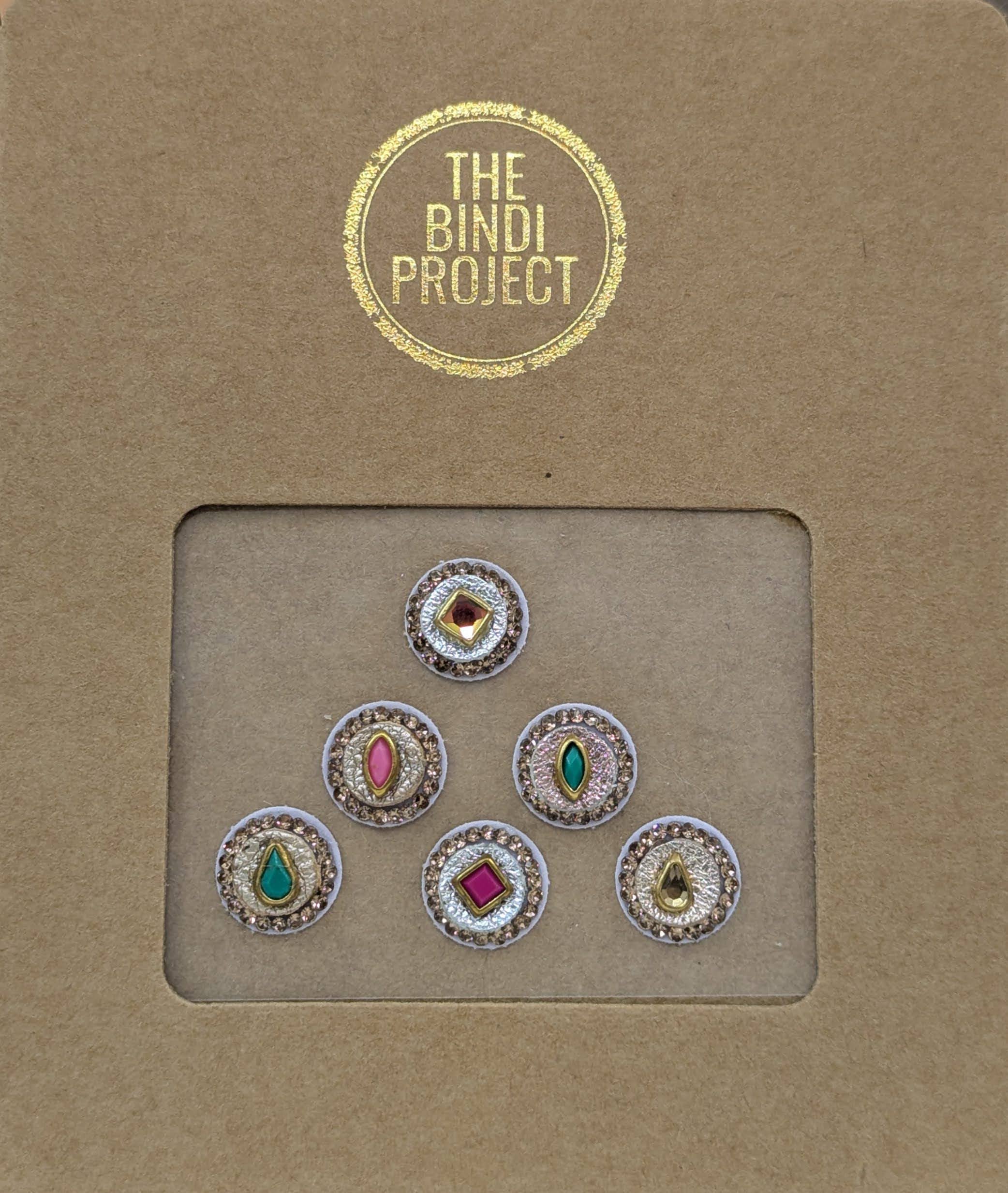 GAIA GLAM M — Eco-Luxe. ( 6-Piece Artisanal Bindi Set)