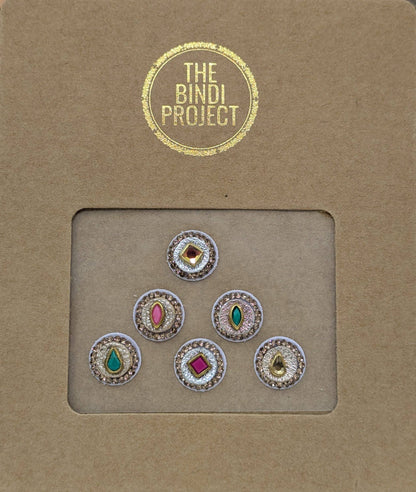 GAIA GLAM M — Eco-Luxe. ( 6-Piece Artisanal Bindi Set)