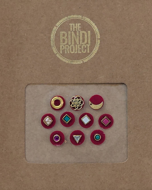 RUHANI RUH — (10-Piece Statement Bindi Set)