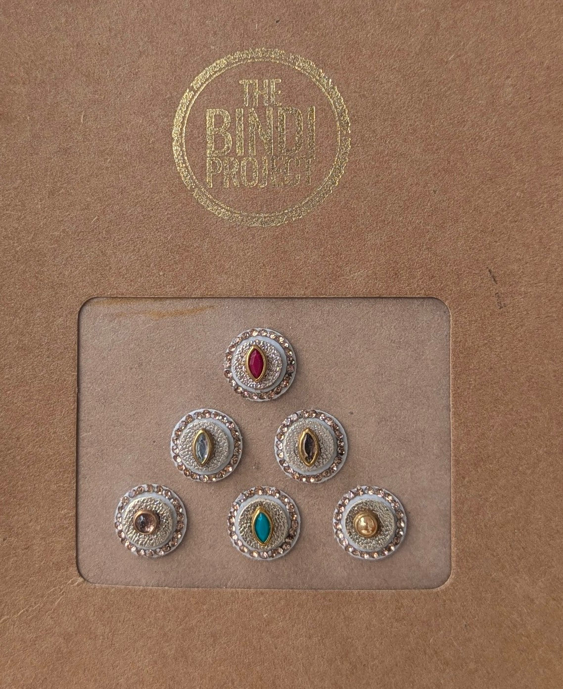 GAIA GLAM M — Eco-Luxe. ( 6-Piece Artisanal Bindi Set)