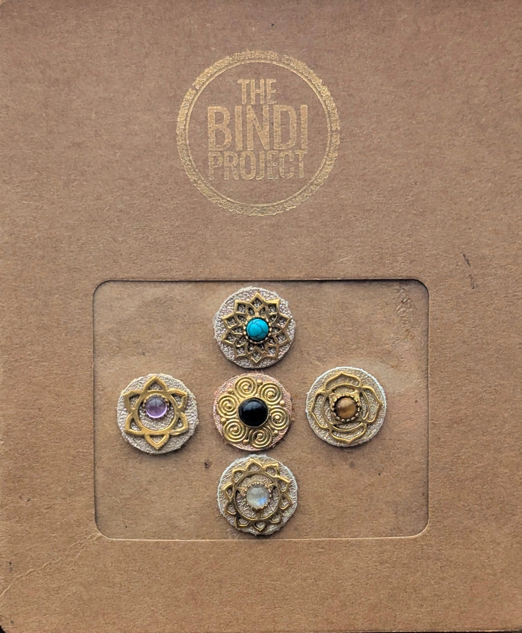 GAIA – M (14mm, 5pc Artisanal Bindi Set)