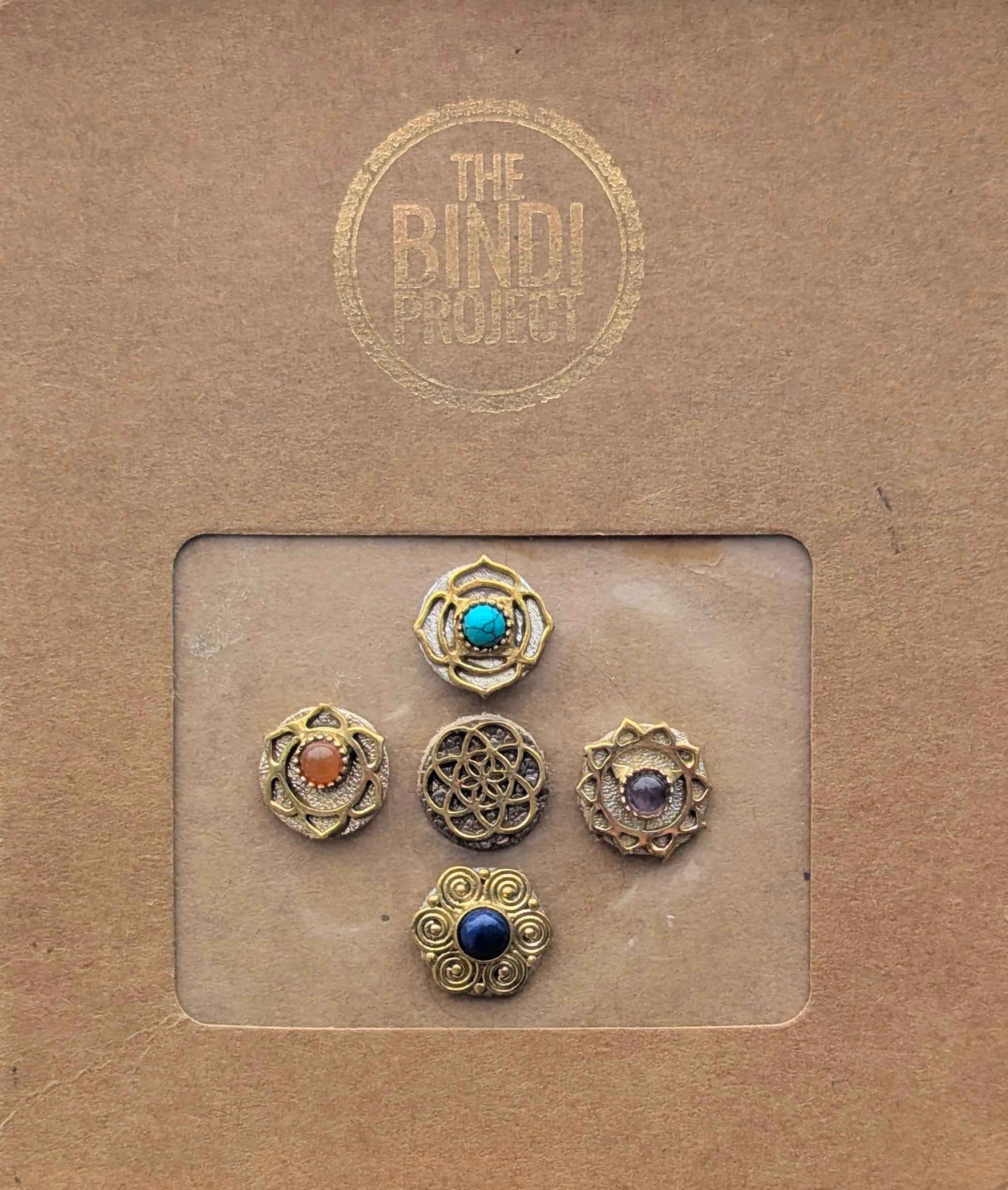 GAIA – M (14mm, 5pc Artisanal Bindi Set)