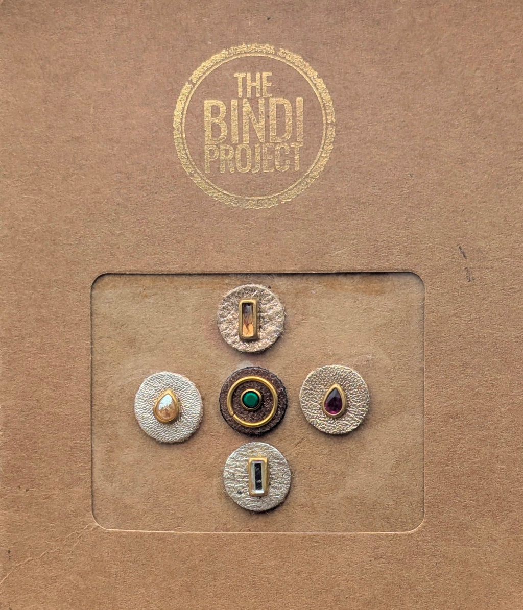 GAIA – M (14mm, 5pc Artisanal Bindi Set)