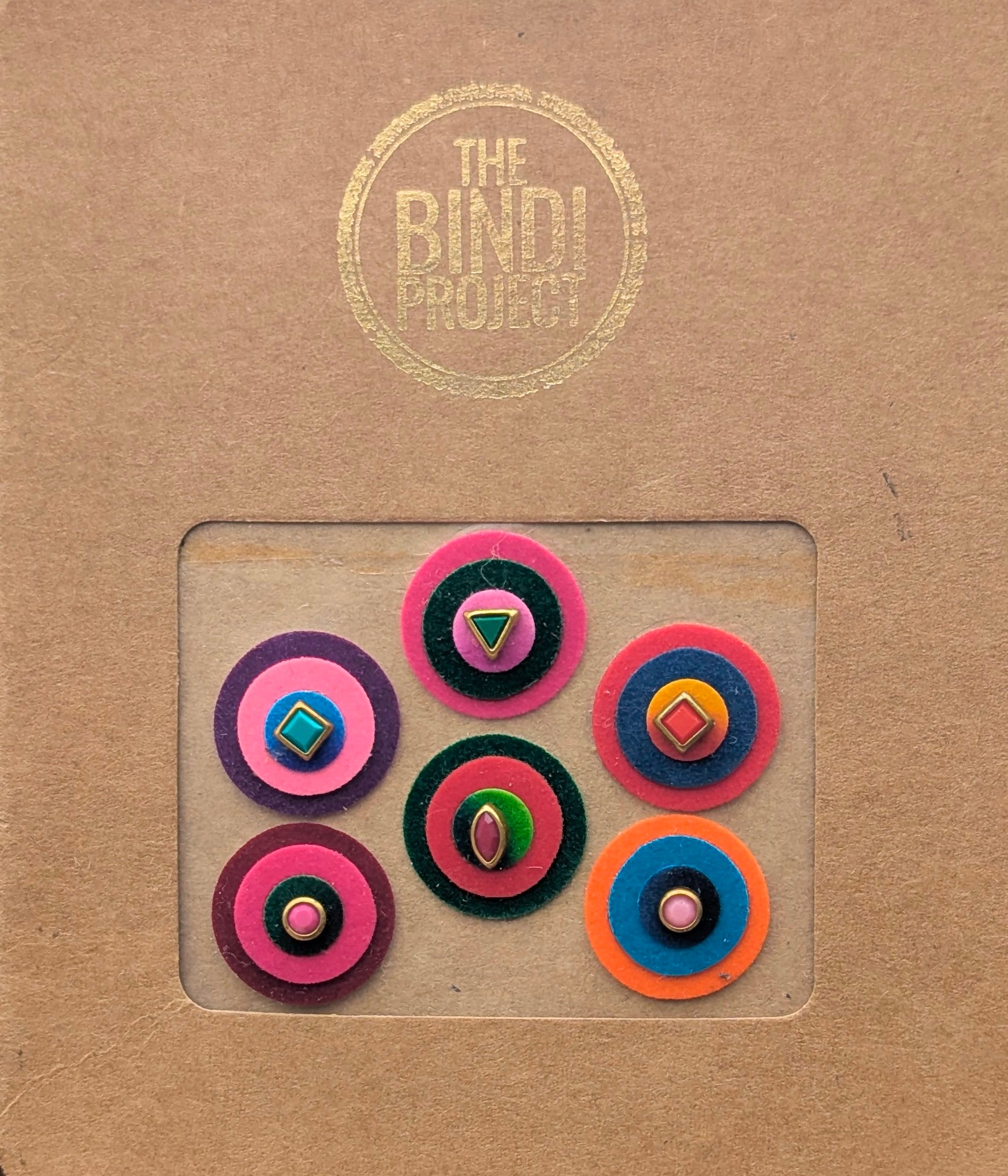 TARINI — (18mm, 6-Piece Felt Bindi Set)