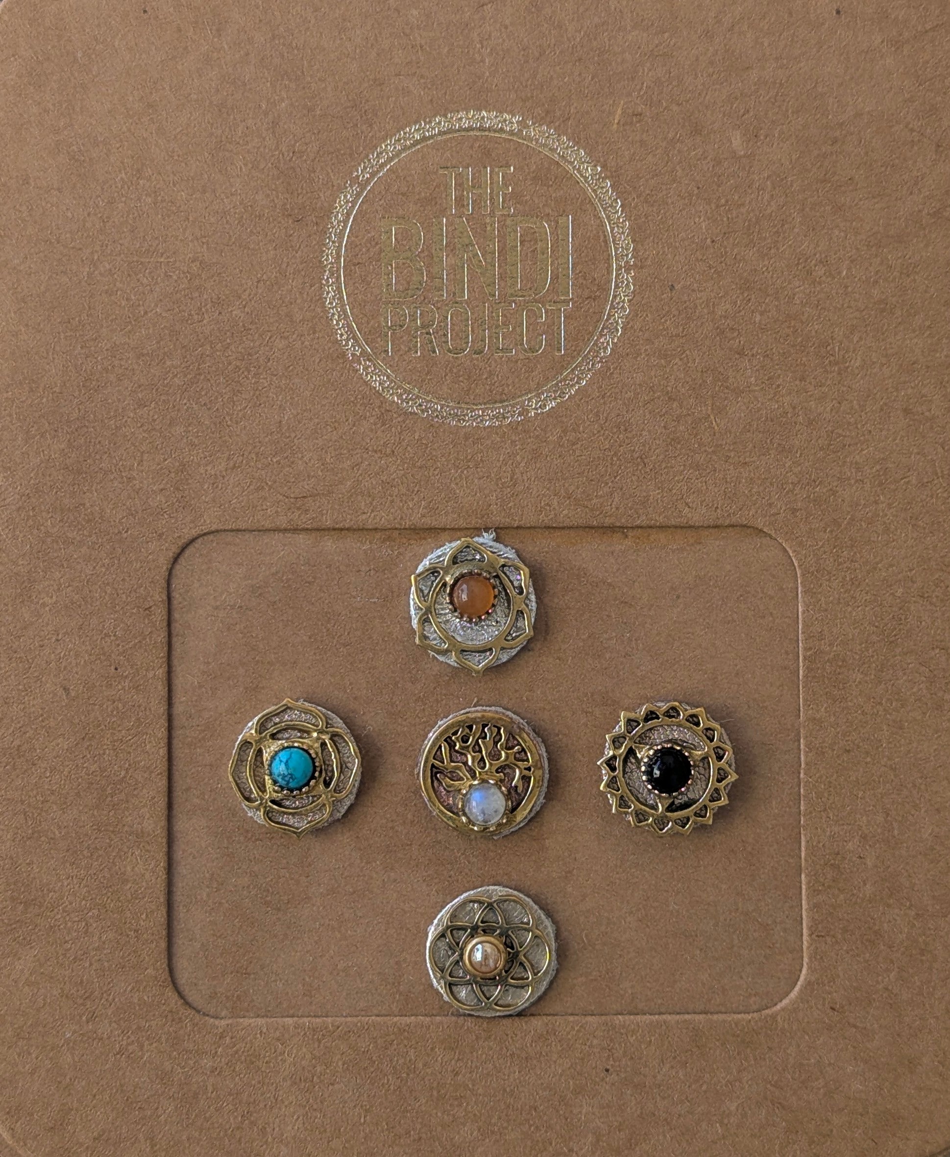 GAIA – M (14mm, 5pc Artisanal Bindi Set)