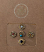 GAIA M (14mm, 5pc Artisanal Bindi Set)