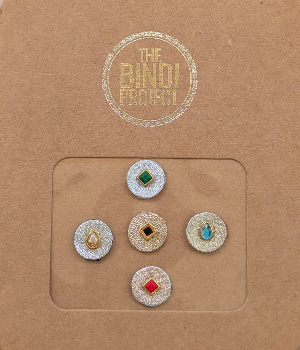 GAIA M (14mm, 5pc Artisanal Bindi Set)