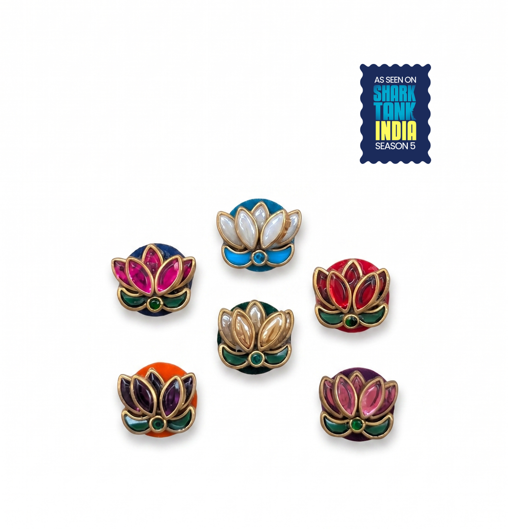 PADMA XL — Bloom Boldly (18mm, 6pc Beaded Lotus Set)