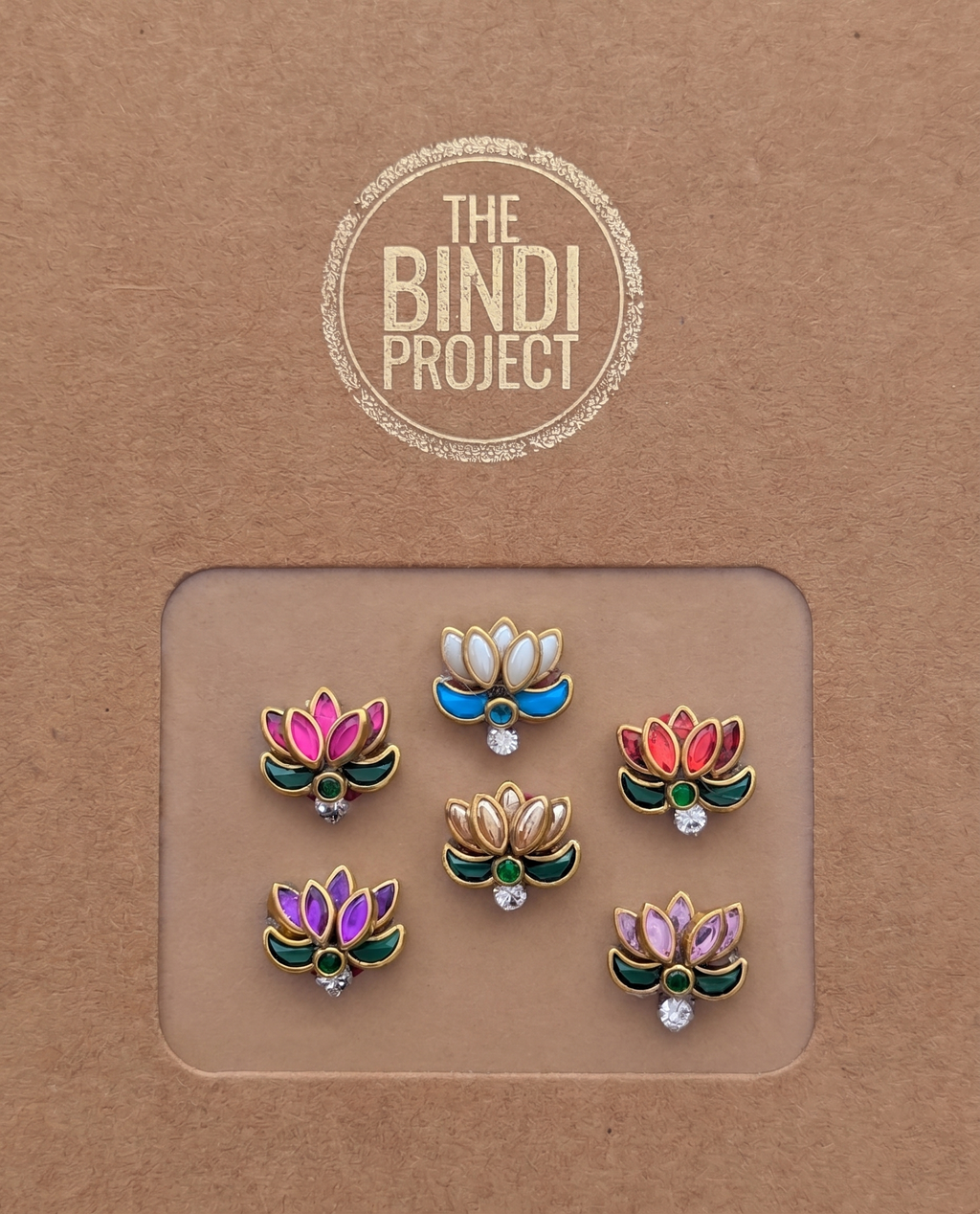 PADMA L — Bloom Boldly (16mm, 6pc Beaded Lotus Set)