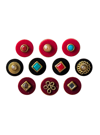 RUHANI RUH — (10mm, 10-Piece Statement Bindi Set)