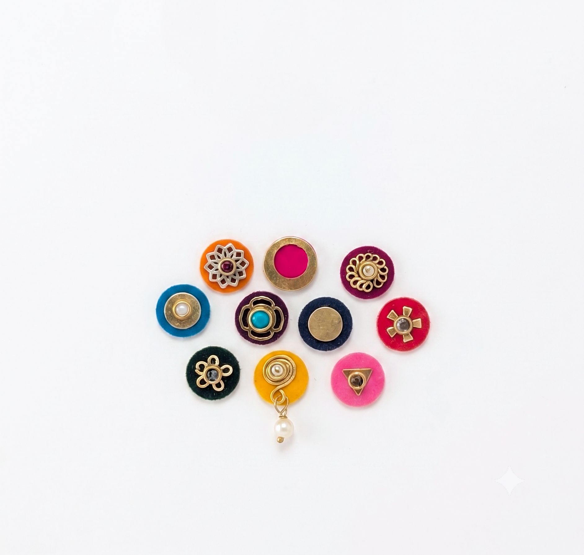 🎁 RUHANI RUH  (10mm, 10pc Statement Bindi Set) (100% off)