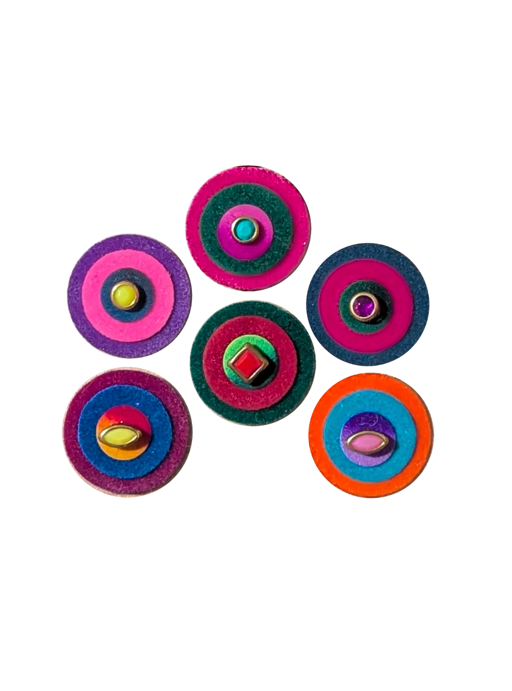 TARINI — 6-Piece Felt Bindi Set